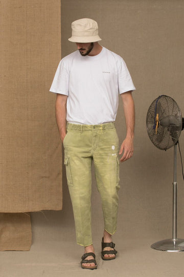 Green Cotton Men's Jeans