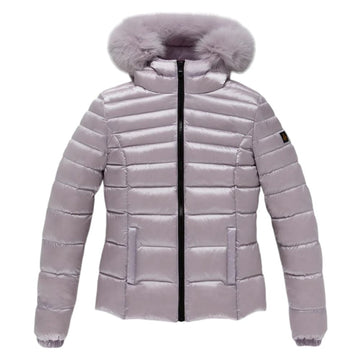 Purple Nylon Women Jacket