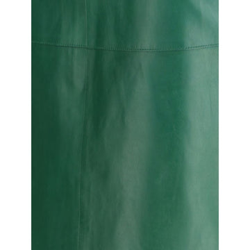 Leather midi Skirt
