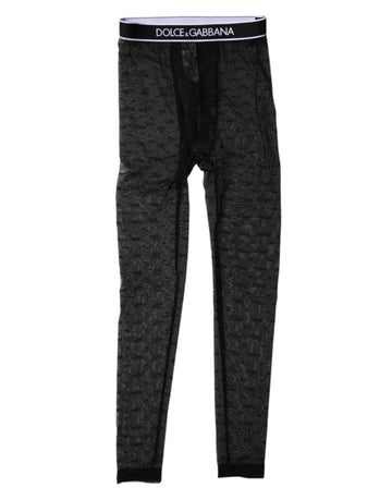 Black Logo Lace Lingerie Tight Pants Underwear