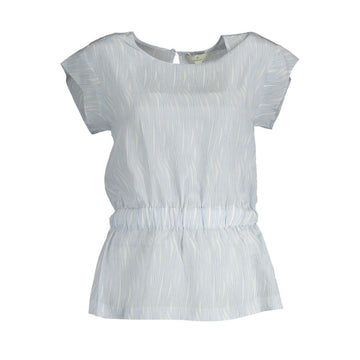 Light Blue Silk Women Top