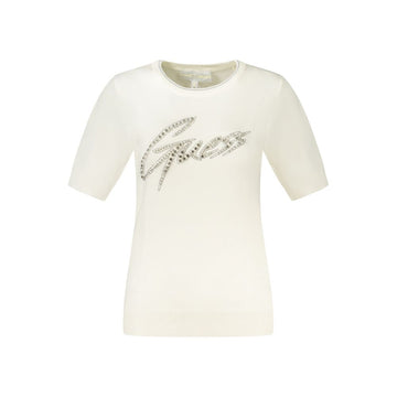 White Viscose Women Sweater
