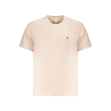 Pink Cotton Men T-Shirt