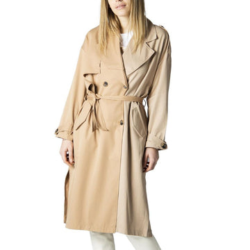 Beige Polyester Jackets & Coat