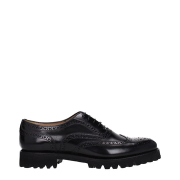 Black Leather Oxfords And Derbies