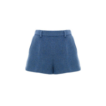 Blue Wool Short