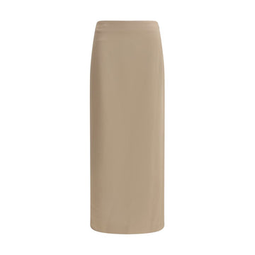 Satin midi Skirt
