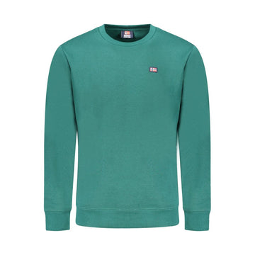 Green Cotton Mens Sweater