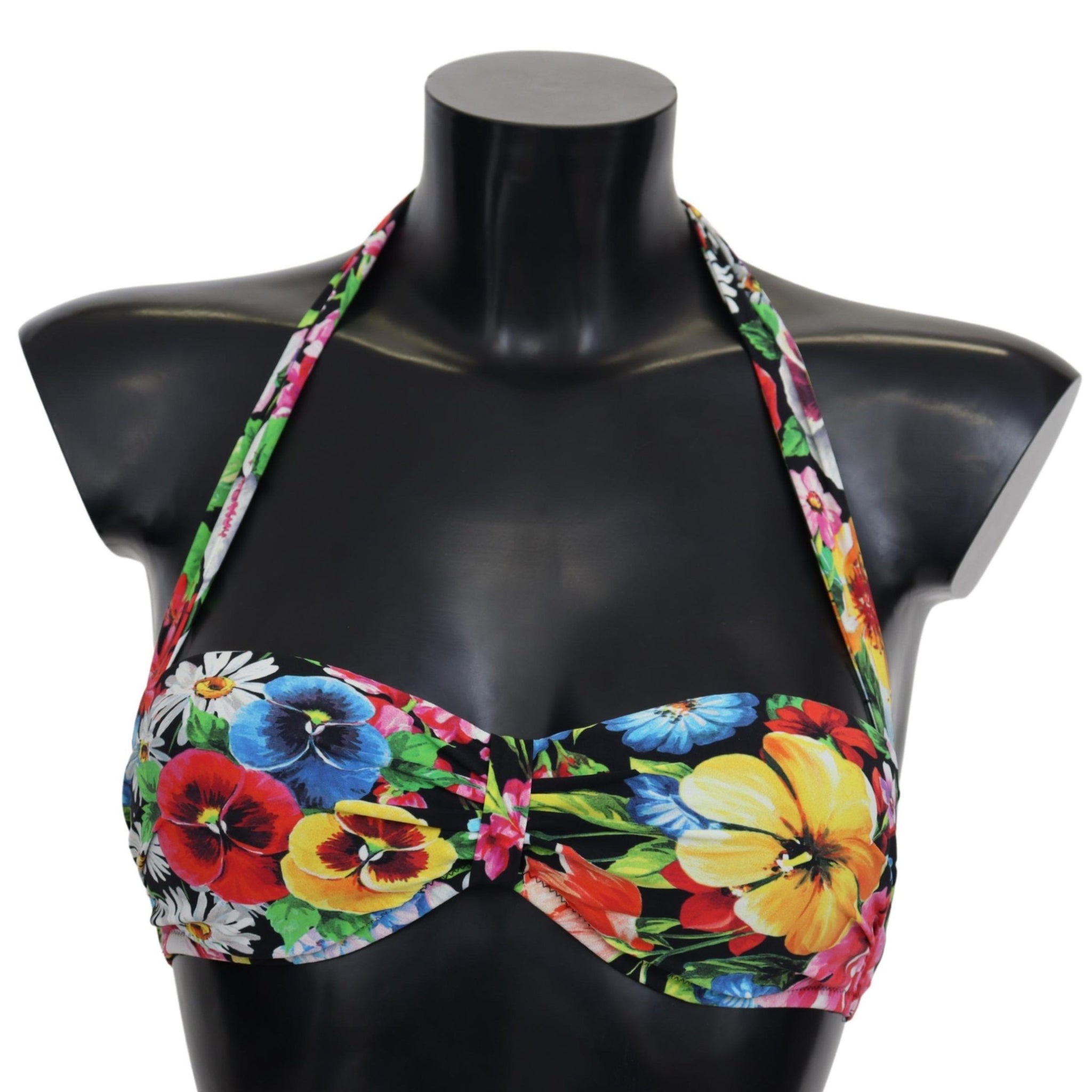 Multicolor Floral Print Swimwear Bikini Tops