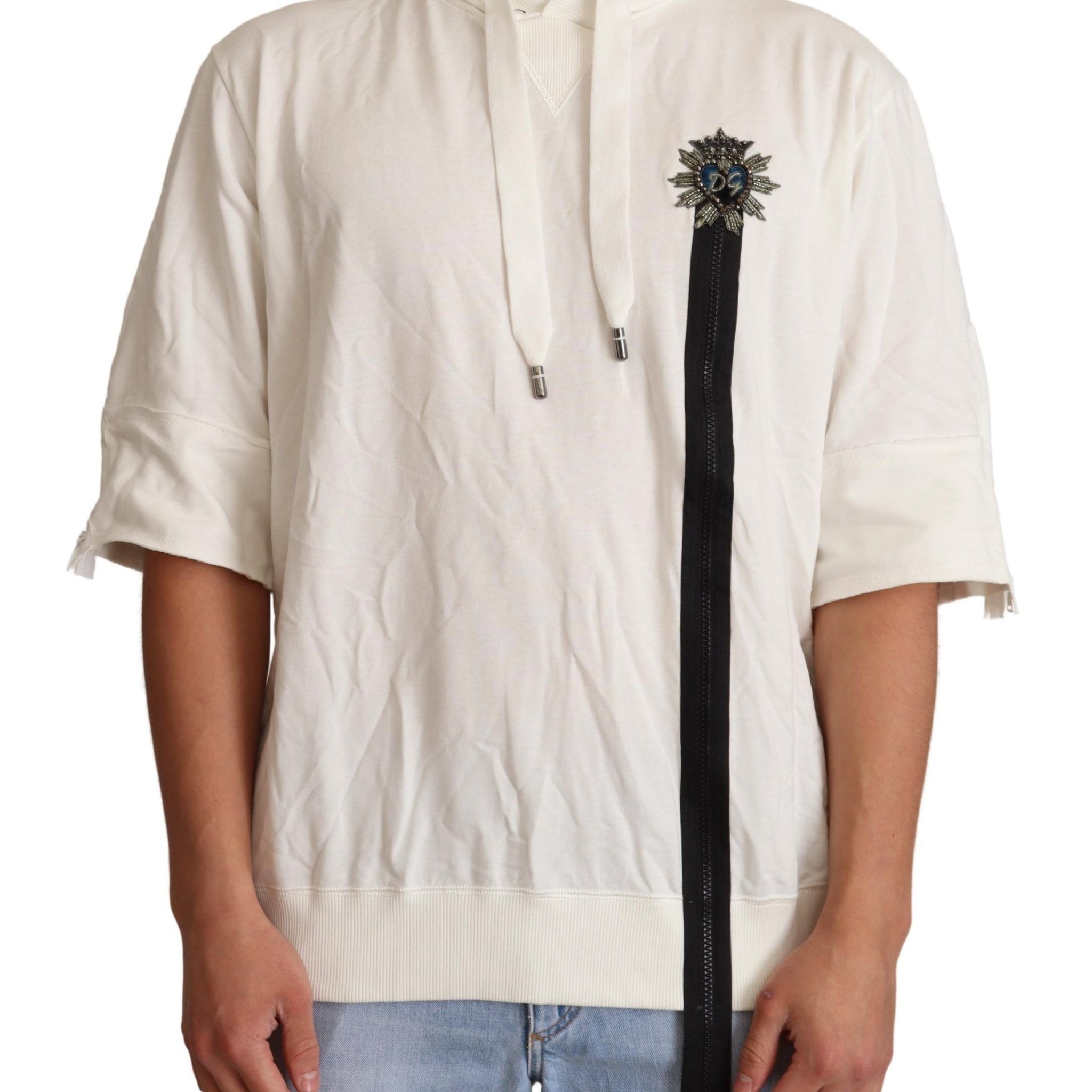 White Hooded Limited Edition Sweater