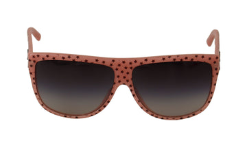 Brown Stars Acetate Frame Women Shades Sunglasses
