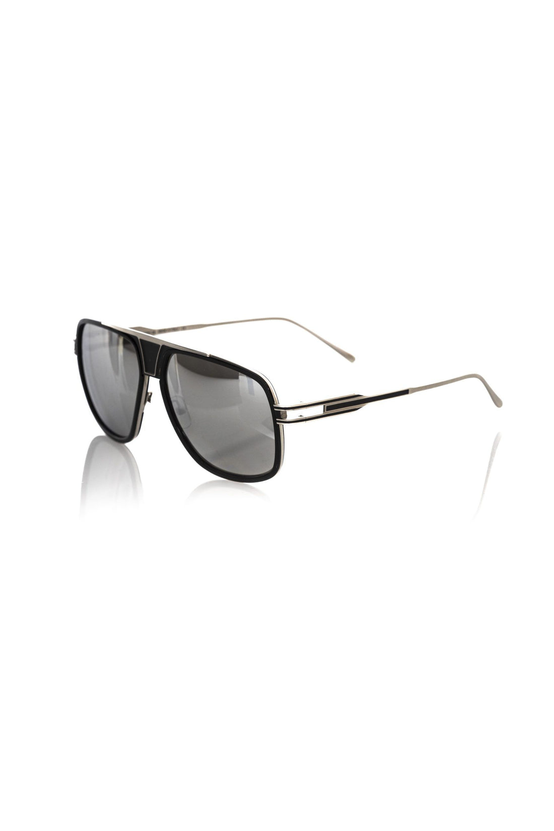 Black Metallic Fibre Men Sunglass