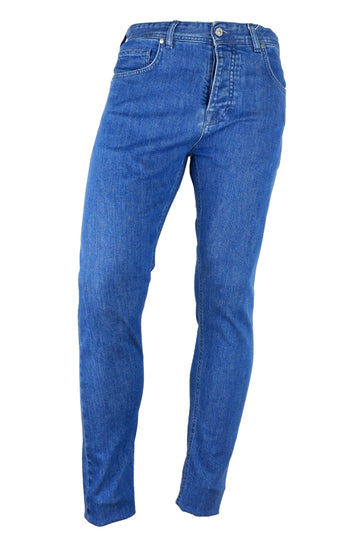 Blue Cotton Men's Jeans