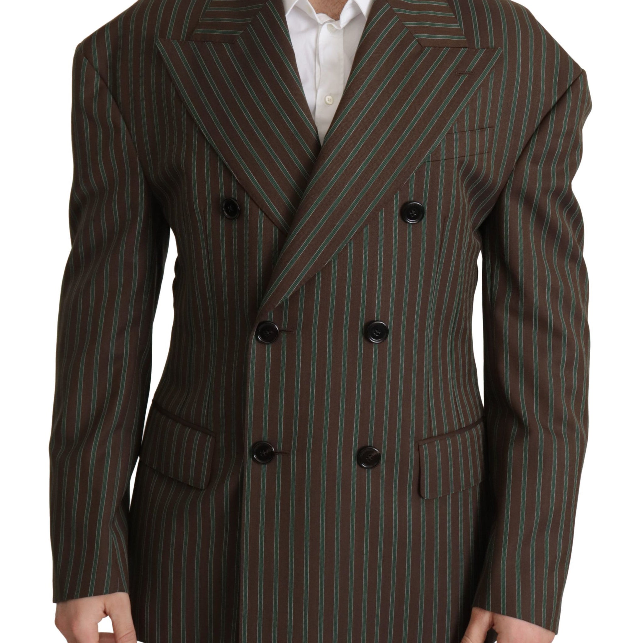 Multicolor Stripes Double Breasted Blazer