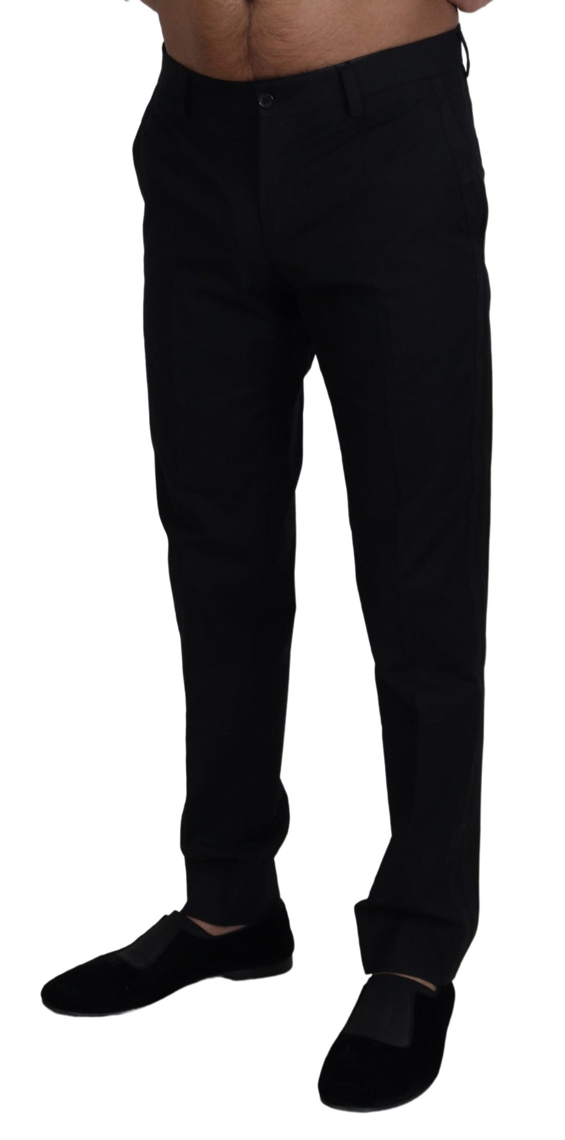 Black Chino Formal Cotton Pants