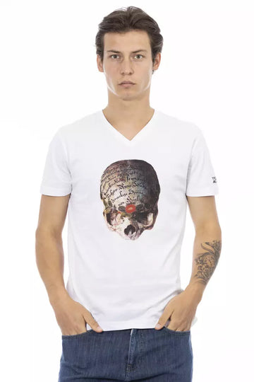 White Cotton Men's T-Shirt