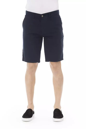 Blue Cotton Men's Bermuda Short