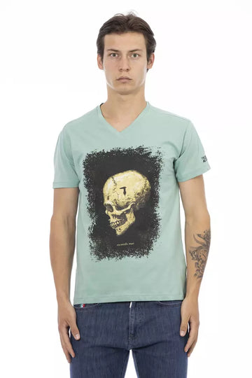 Green Cotton Men's T-Shirt