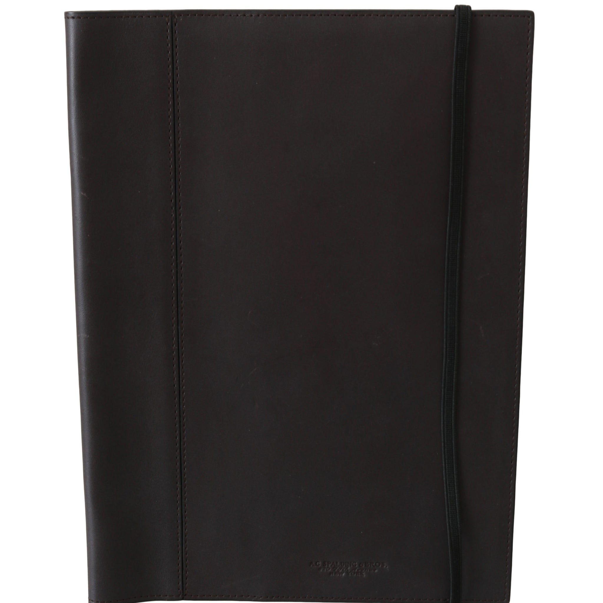 Black Leather Bifold Travel Holder Logo Wallet