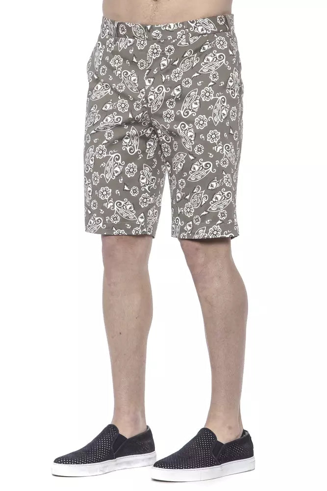 Green Cotton Men's Bermuda Shorts