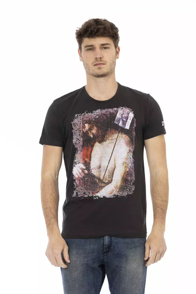 Black Cotton Men's T-Shirt