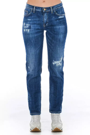 Blue Cotton Women's Jeans