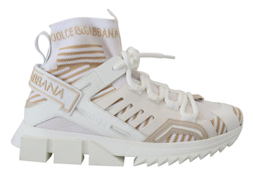 White Beige Sorrento Sneakers Shoes