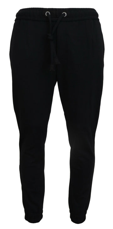 Black Mens Sport Wool Sweatpants Pants