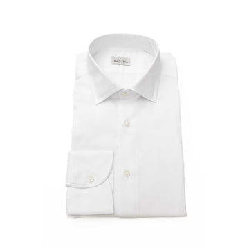 White Cotton Men's Dress Shirt