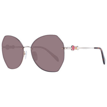 Rose Gold Metal Sunglasses