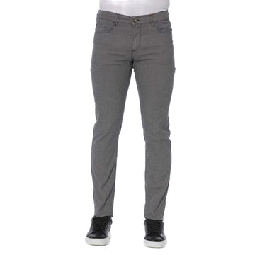 Gray Cotton Men's Pants