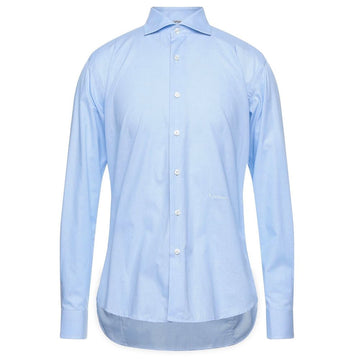 Light Blue Cotton Men Shirt
