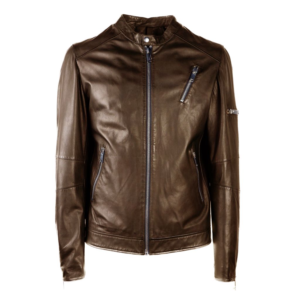 Brown Leather Men Jacket