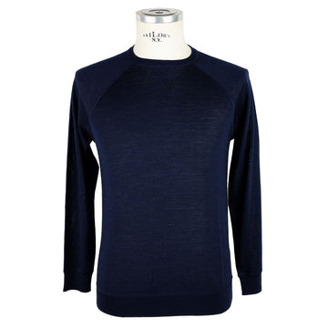 Blue Cashmere Men Sweater