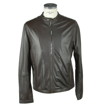 Brown Leather Men's Jacket