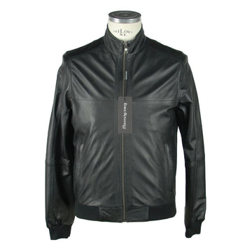 Black Leather Men's Jacket