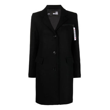 Black Wool Women Coat