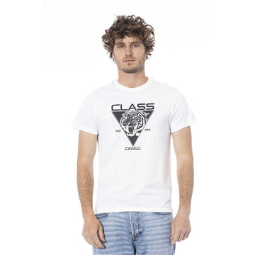 White Cotton Men's T-Shirt