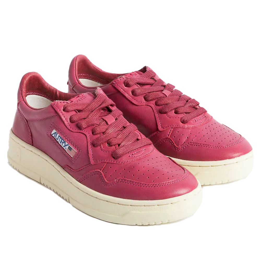 Fuchsia Goatskin Women Sneaker