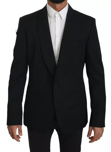 Black Single Breasted Formal Coat Blazer