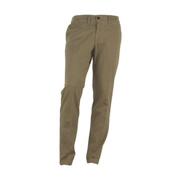 Brown Cotton Men Pant