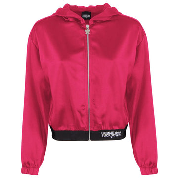 Fuchsia Polyester Women Jacket