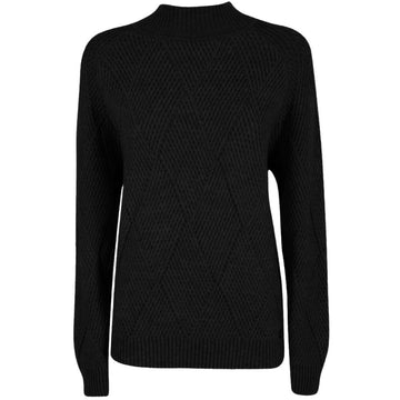 Black Acrylic Women Sweater