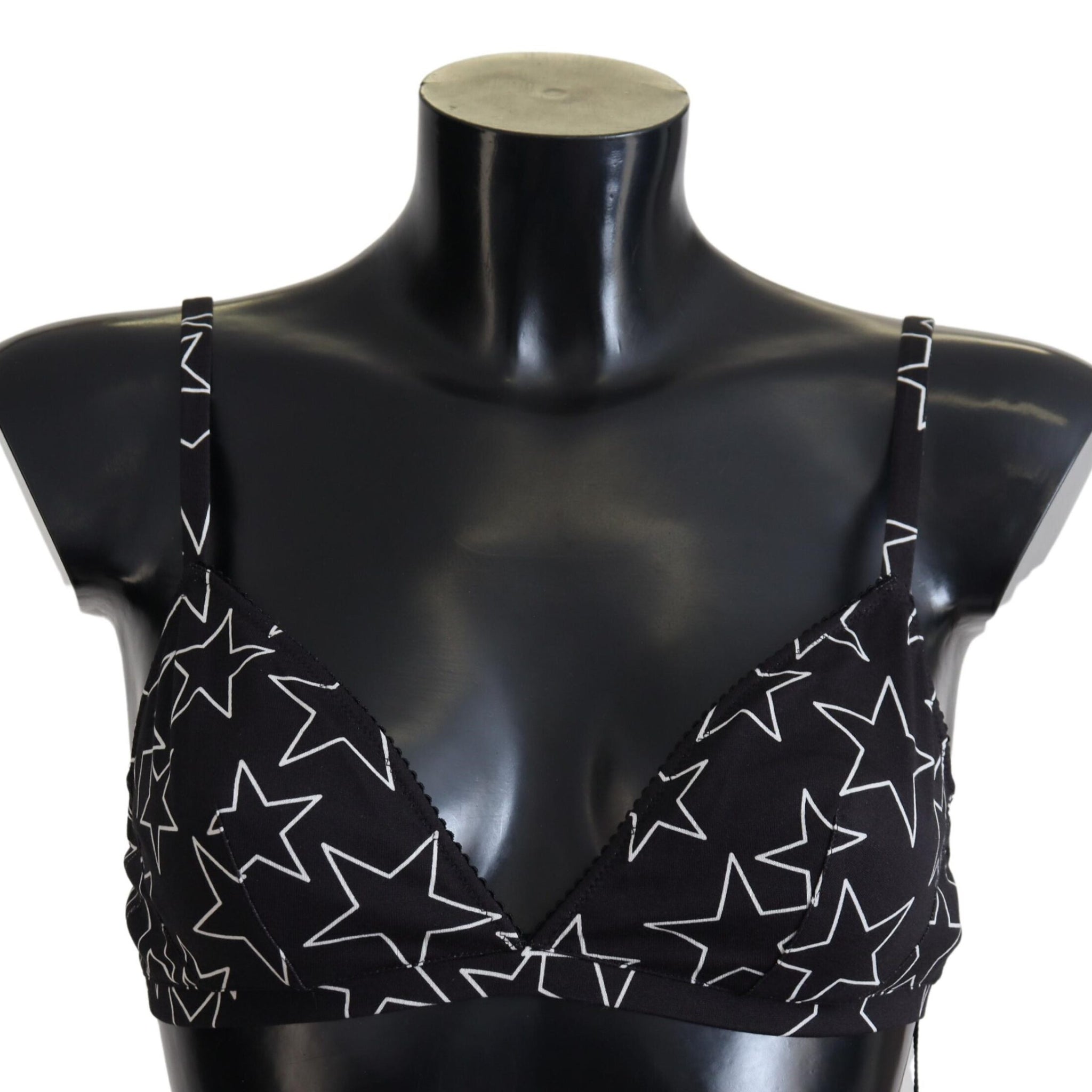 Black Millennials Star Non Wire Cotton Bra Underwear