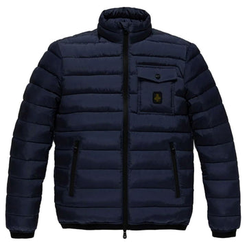 Blue Nylon Men Jacket