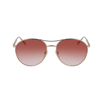 Rose Gold Metal Sunglasses