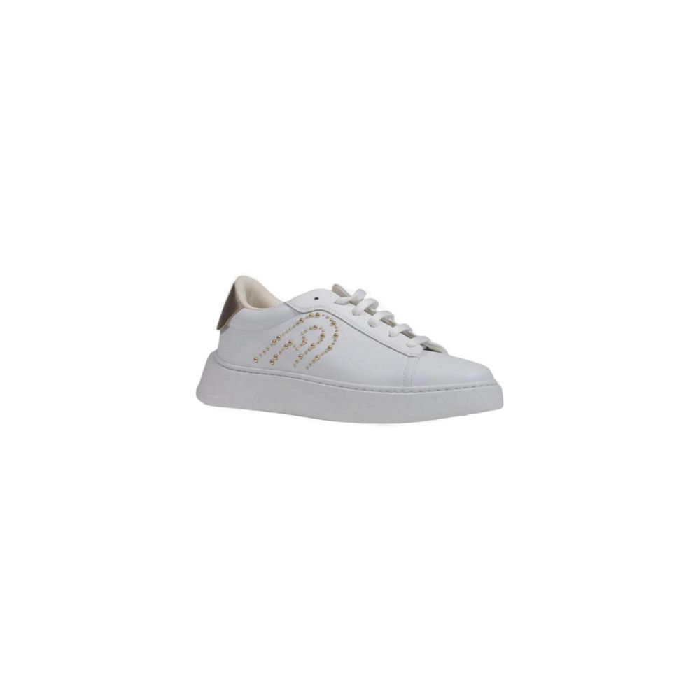 White Polyethylene Low Top Sneakers