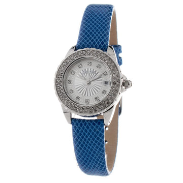Blue Leather Bracelet Watch