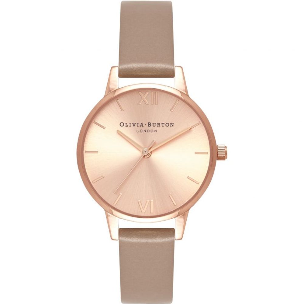 Brown Artificial Leather Dress Watch