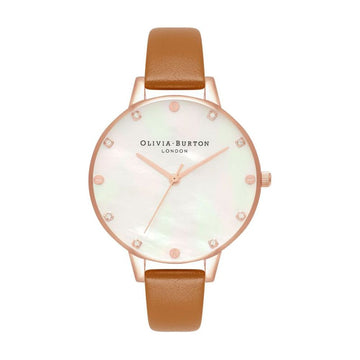 Brown Artificial Leather Dress Watch